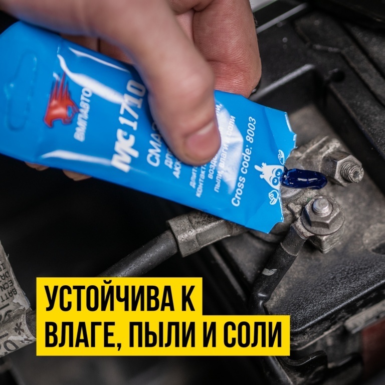 ВМПАВТО 8003 мс1710 Смазка для клемм аккумулятора 10 гр.