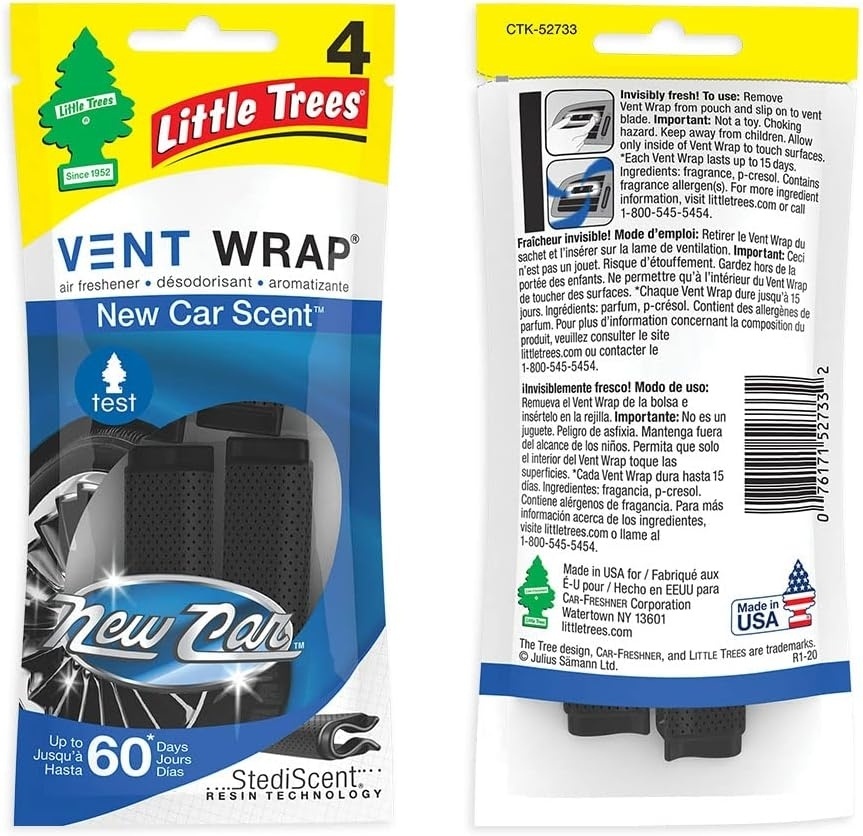 Little Trees, Vent Wrap. New Car