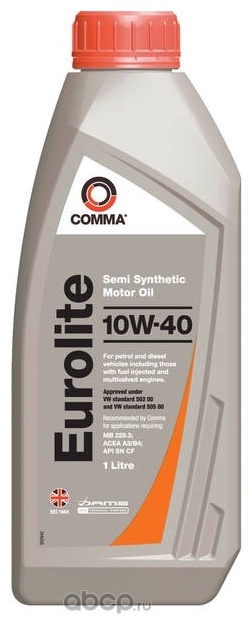 COMMA 10W40 EUROLITE SN/CB A3/B4 1л. EUL1L
